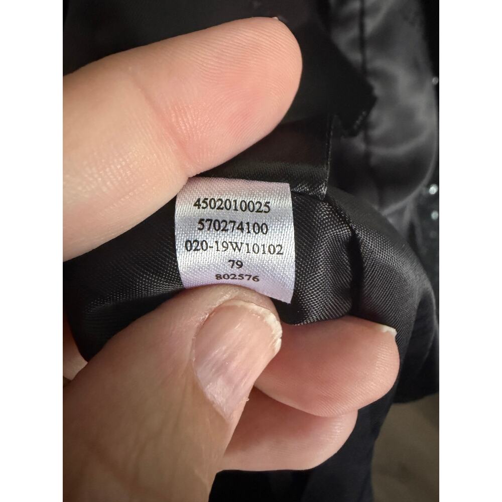 White House Black Market Ombre Sequin Coat Black NWT Medium Jacket Size M - Picture 15 of 15